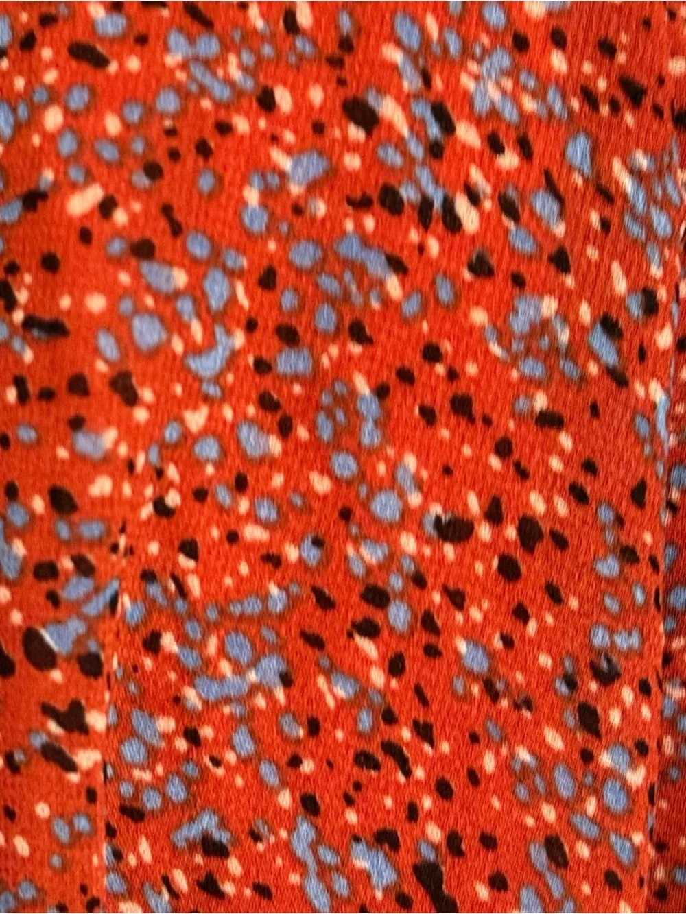 EASEL Boho flare/bell sleeve red chiffon peplum layered blouse - Picture 11 of 12